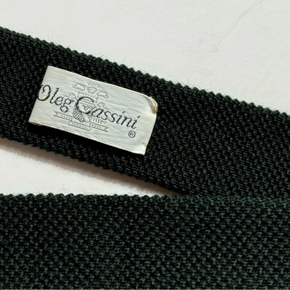 Oleg Cassini Dark Green Tie
